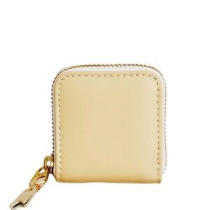 NWT Comme des Garcons Off White Leather Coin Pouch